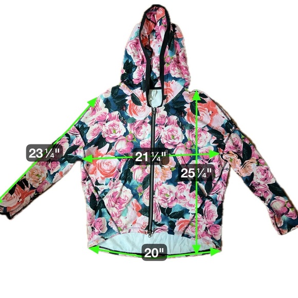 Lululemon Scuba Hoodie II Oversized Floral Rose Print Full Zip Size 6 ⭐️Rare⭐️ - Picture 11 of 16